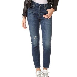 Citizens Liya High Rise Classic Crop Jeans in Wiltern
